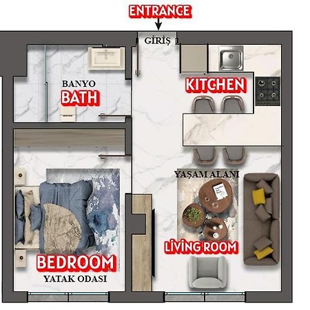 Goelhisar Mavi Konak Apart Otel المظهر الخارجي الصورة